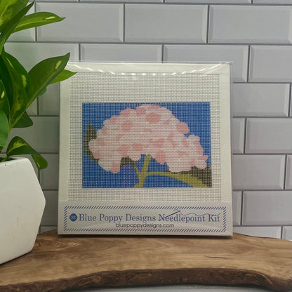 Pink Hydrangea 6x4 Needlepoint Kit