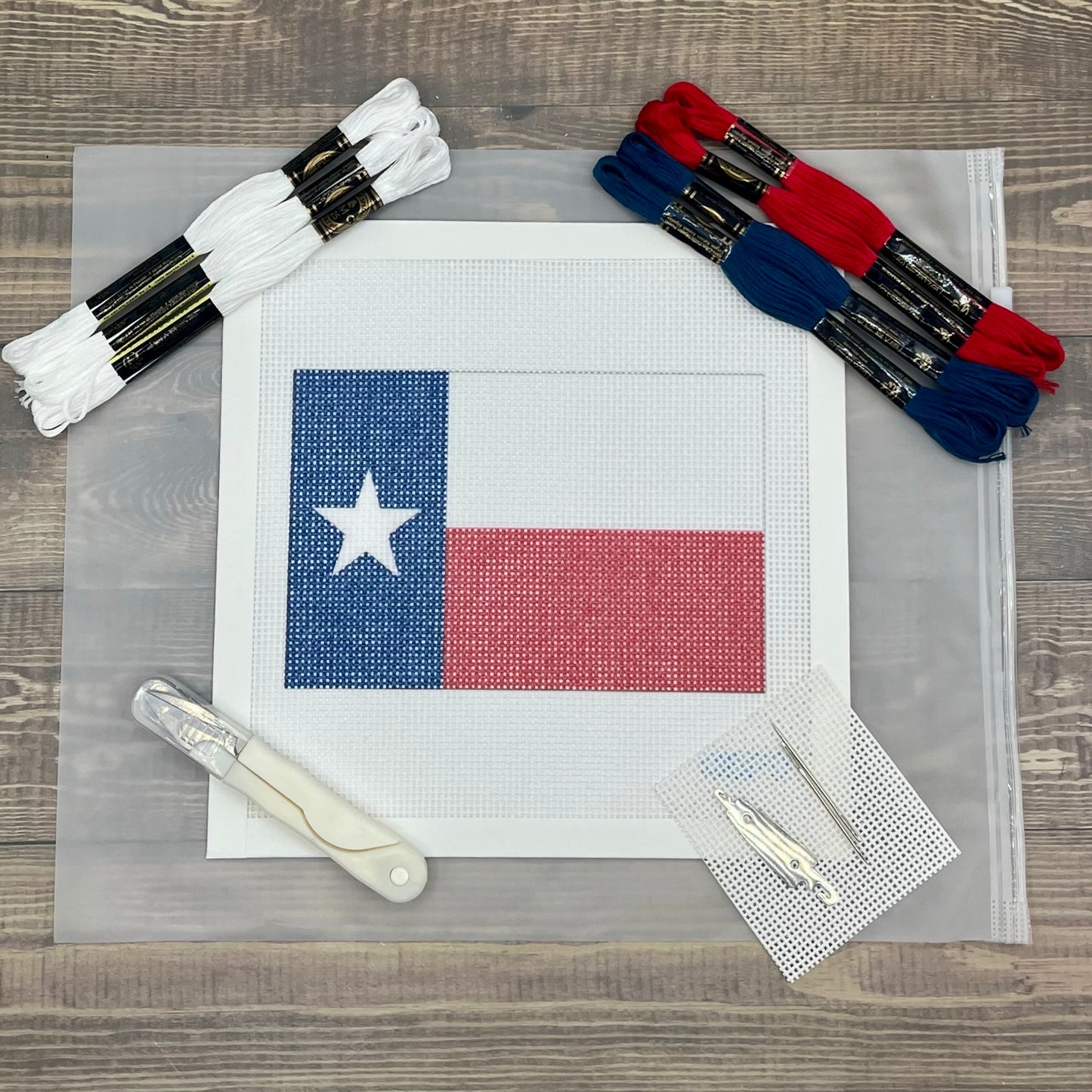 Texas State Flag Needlepoint Kit