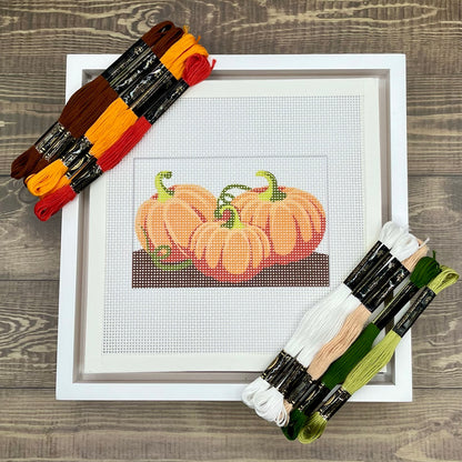 Three Pumpkins Needlepoint Kit