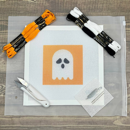 Halloween Ghost Needlepoint Design