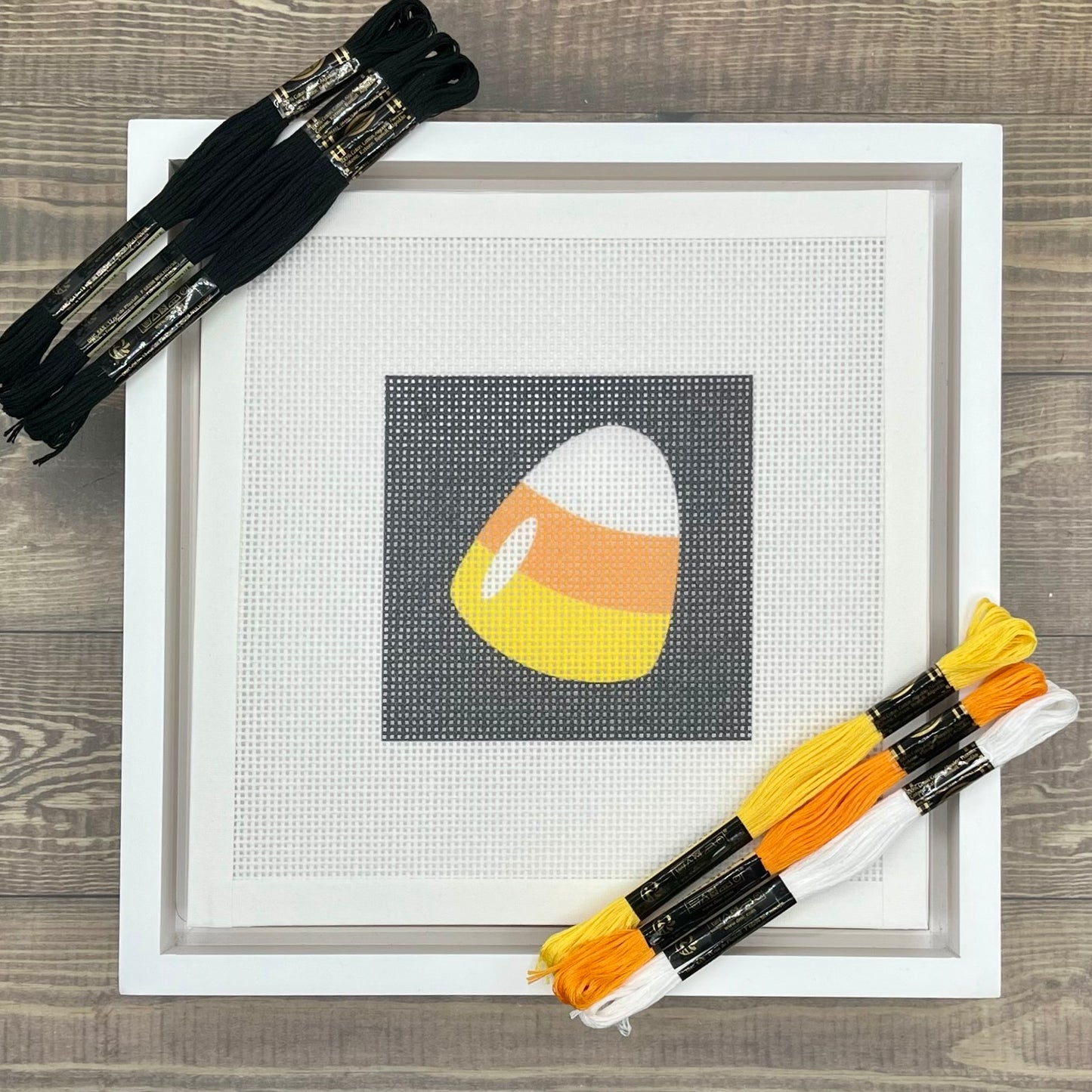 Halloween Candy Corn Needlepoint Design