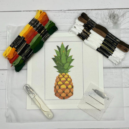 Pineapple 6x4 Needlepoint Design