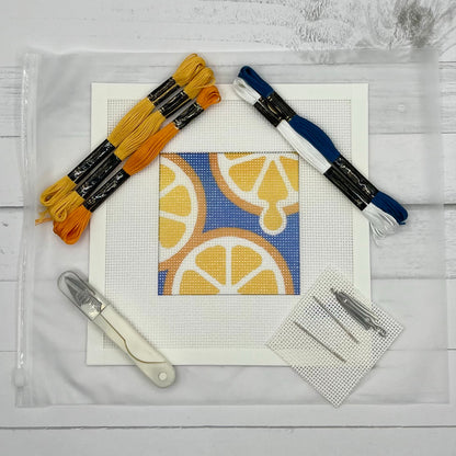 Orange Slices Needlepoint Design