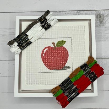 Red Apple Needlepoint Design