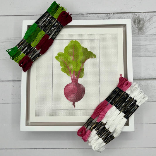 Beet 6x4 Needlepoint Design Needlepoint Kit Blue Poppy Designs