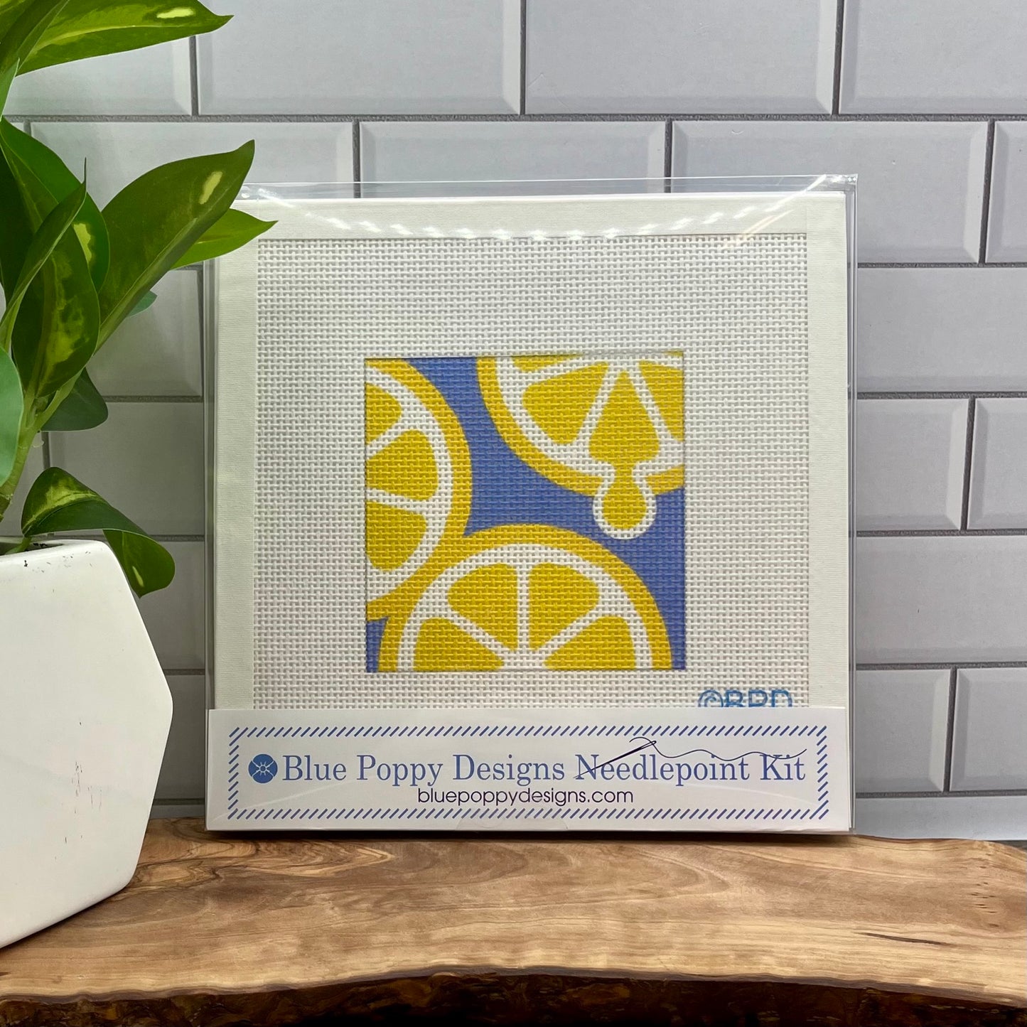 Lemon Slices Needlepoint Design
