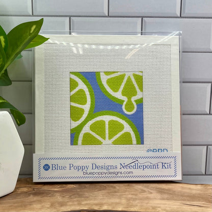 Lime Slices Needlepoint Design