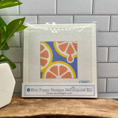 Grapefruit Slices Needlepoint Design