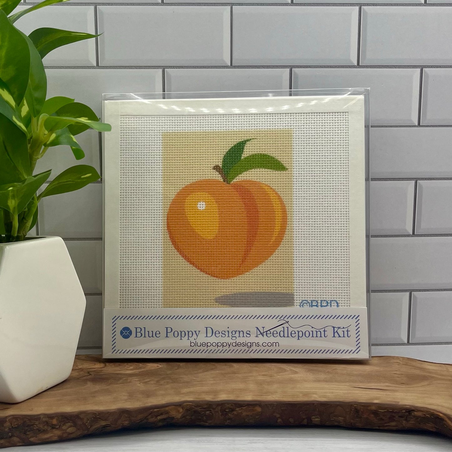 Peach 6x4 Needlepoint Design