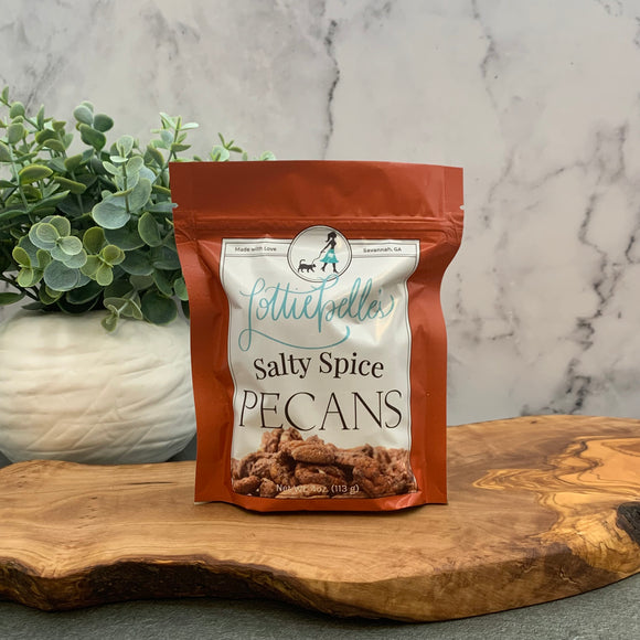 Lottiebelle's Salty Spice Pecans Nuts Blue Poppy Designs   