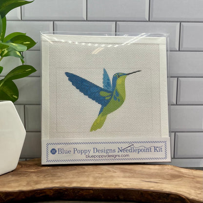 Green Bellied Hummingbird Needlepoint Design