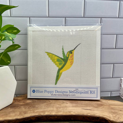 Yellow Bellied Hummingbird Needlepoint Design