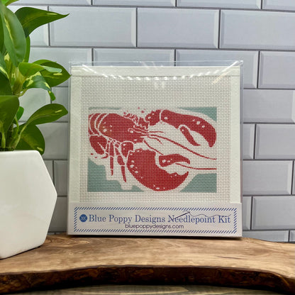 Lobster Needlepoint Design Needlepoint Kit Blue Poppy Designs