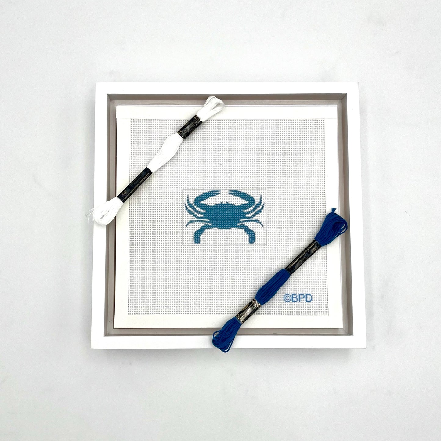 Blue Crab 3x2 Needlepoint Design
