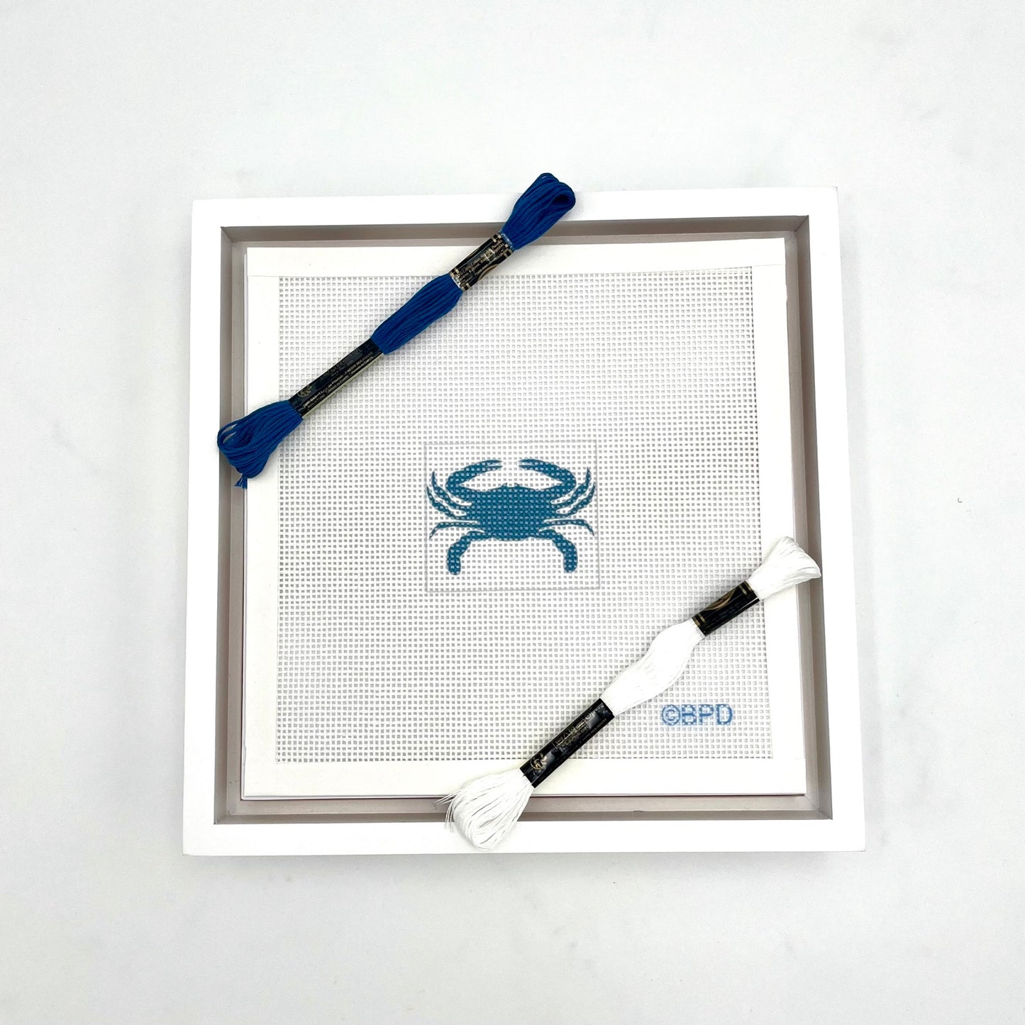 Blue Crab 2x2 Needlepoint Design