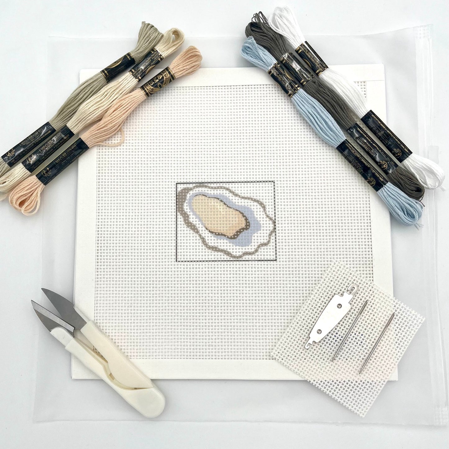 Oyster 2x2 Needlepoint Design