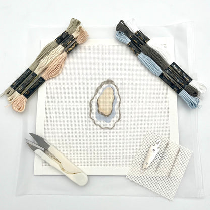 Oyster 3x2 Needlepoint Design
