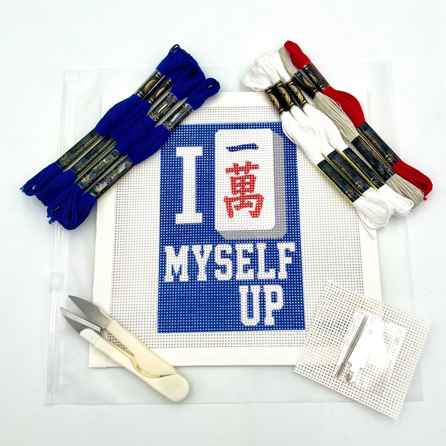 Mahjong I Crack Myself Up Needlepoint Design