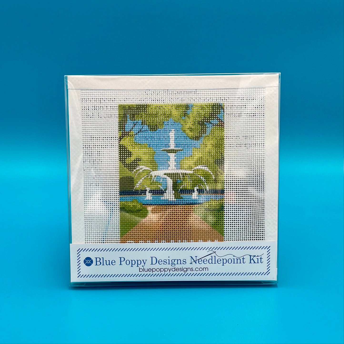 "Savannah" Forsyth Fountain Portrait Needlepoint Design