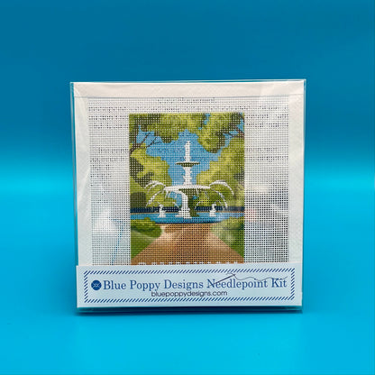"Savannah" Forsyth Fountain Portrait Needlepoint Design