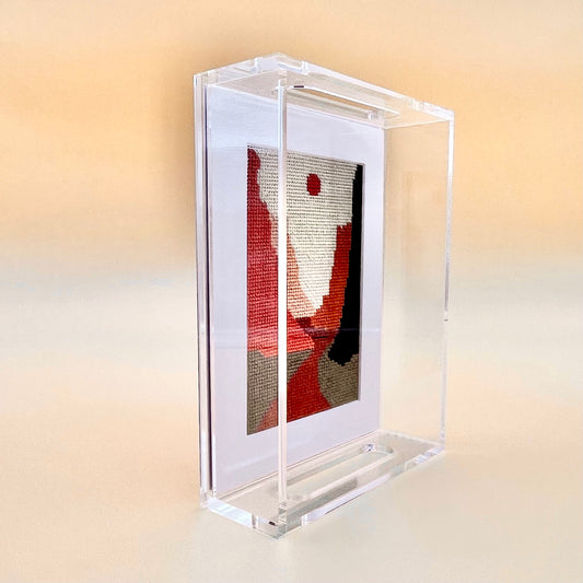 Acrylic Tray for the 6" x 4" Needlepoint kit Blue Poppy Designs