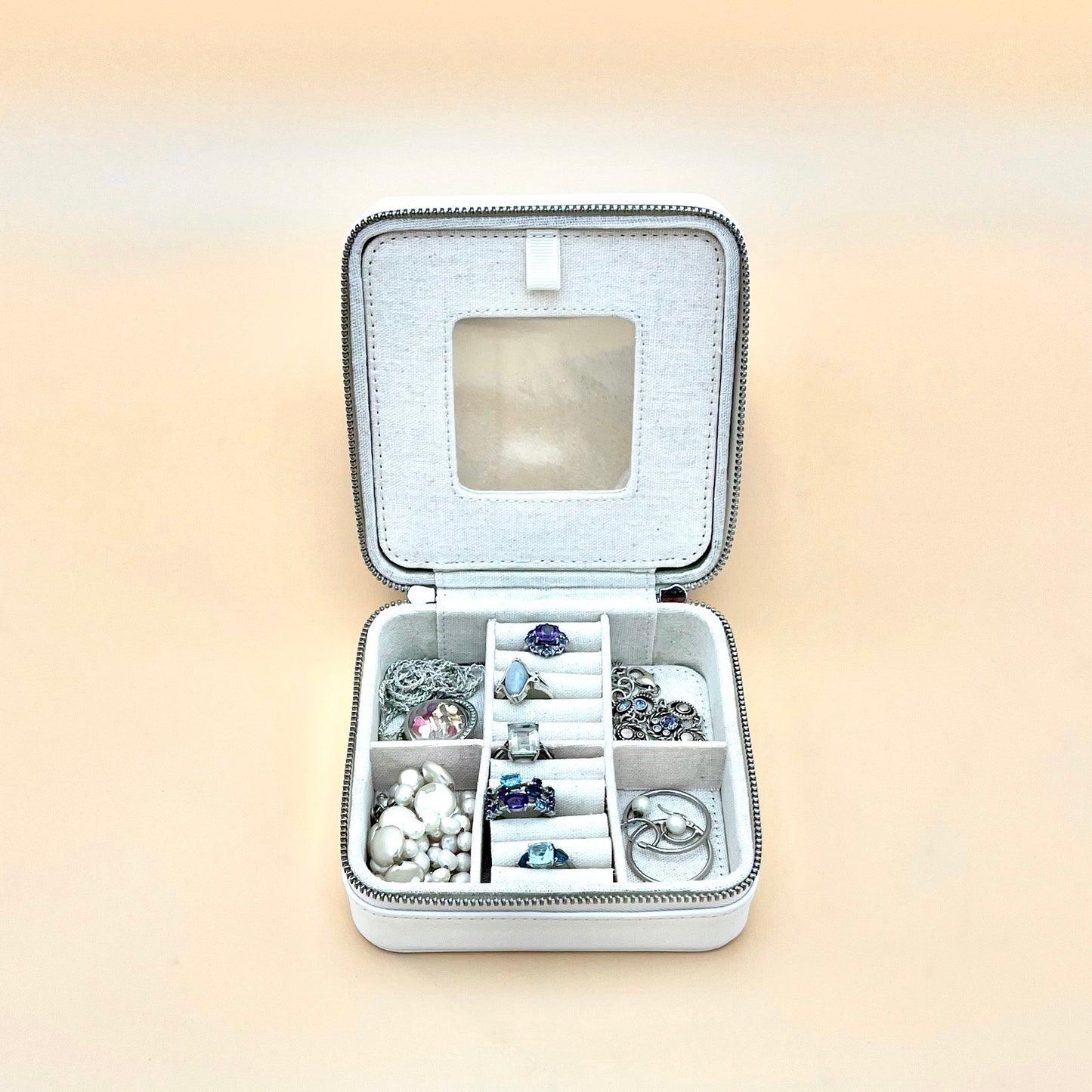 Leather Jewelry Box jewelry box Blue Poppy Designs