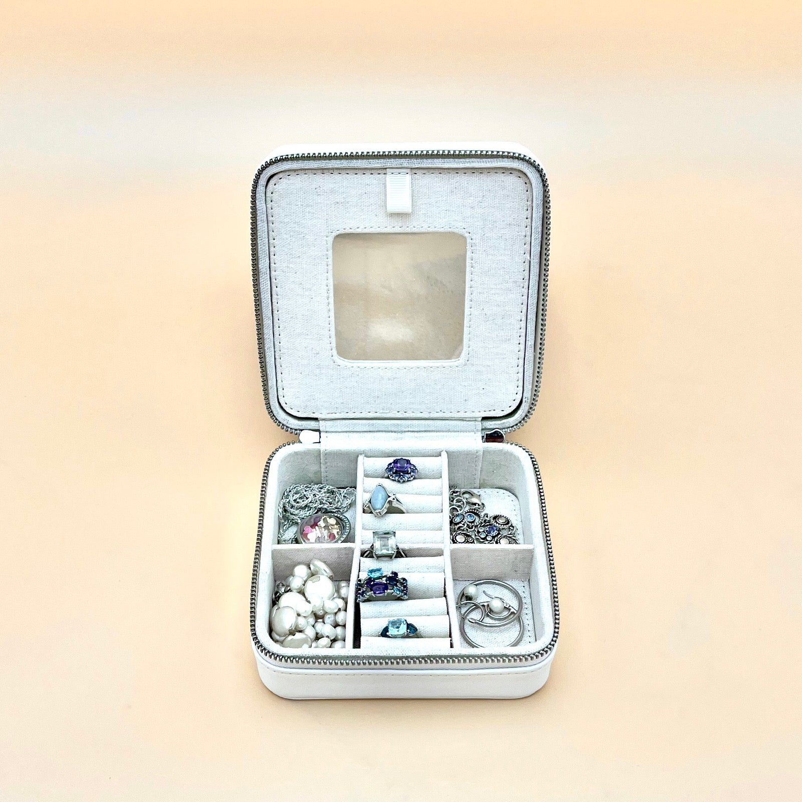 Leather Jewelry Box jewelry box Blue Poppy Designs