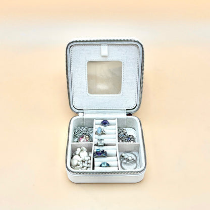 Leather Jewelry Box jewelry box Blue Poppy Designs