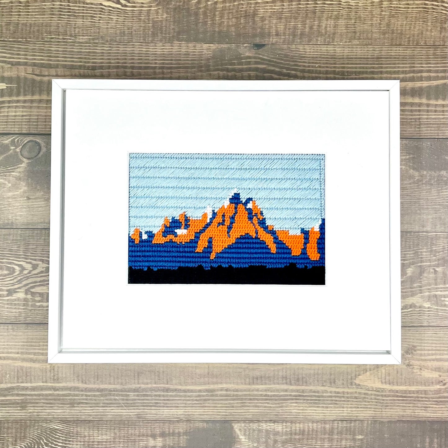 Grand Tetons National Park Needlepoint Design Needlepoint Kit Blue Poppy Designs