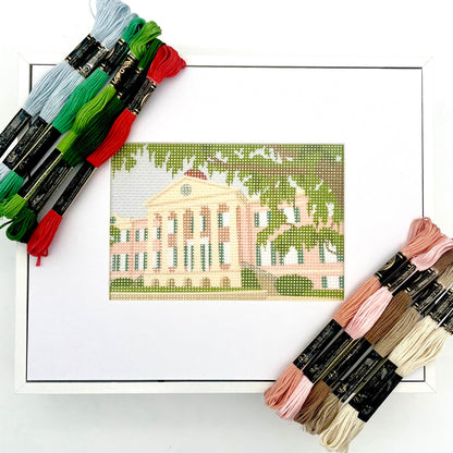 College of Charleston - The Cistern Needlepoint Design Needlepoint Kit Blue Poppy Designs