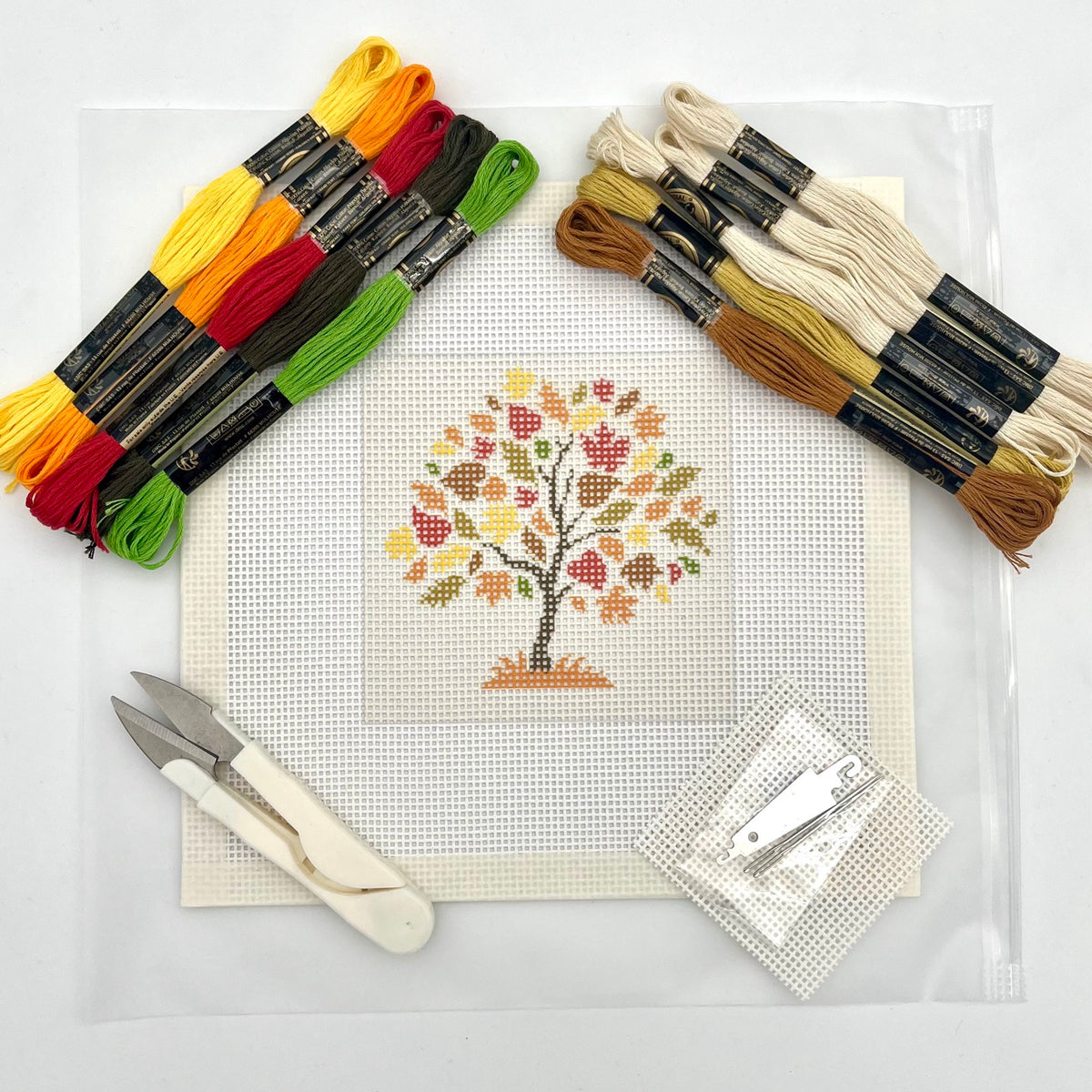 Fall Tree Needlepoint Design