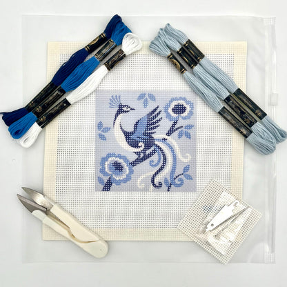 Phoenix (Chinoiserie) Needlepoint Design