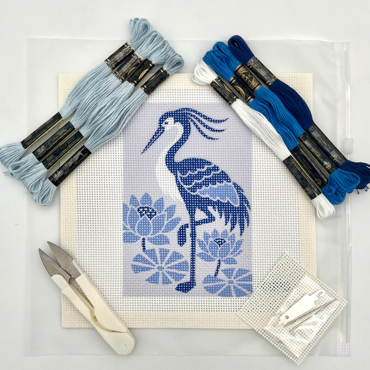 Heron (Chinoiserie) Needlepoint Design