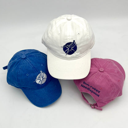 Blue Poppy Adjustable Hat