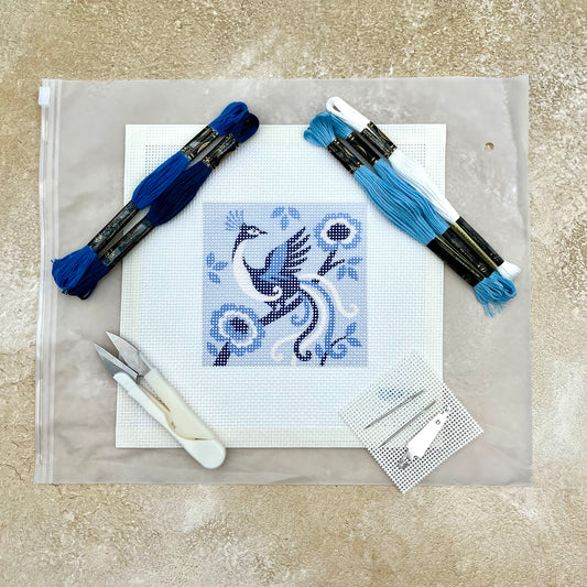 Phoenix (Chinoiserie) Needlepoint Design