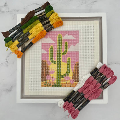 Saguaro Cactus Needlepoint Design