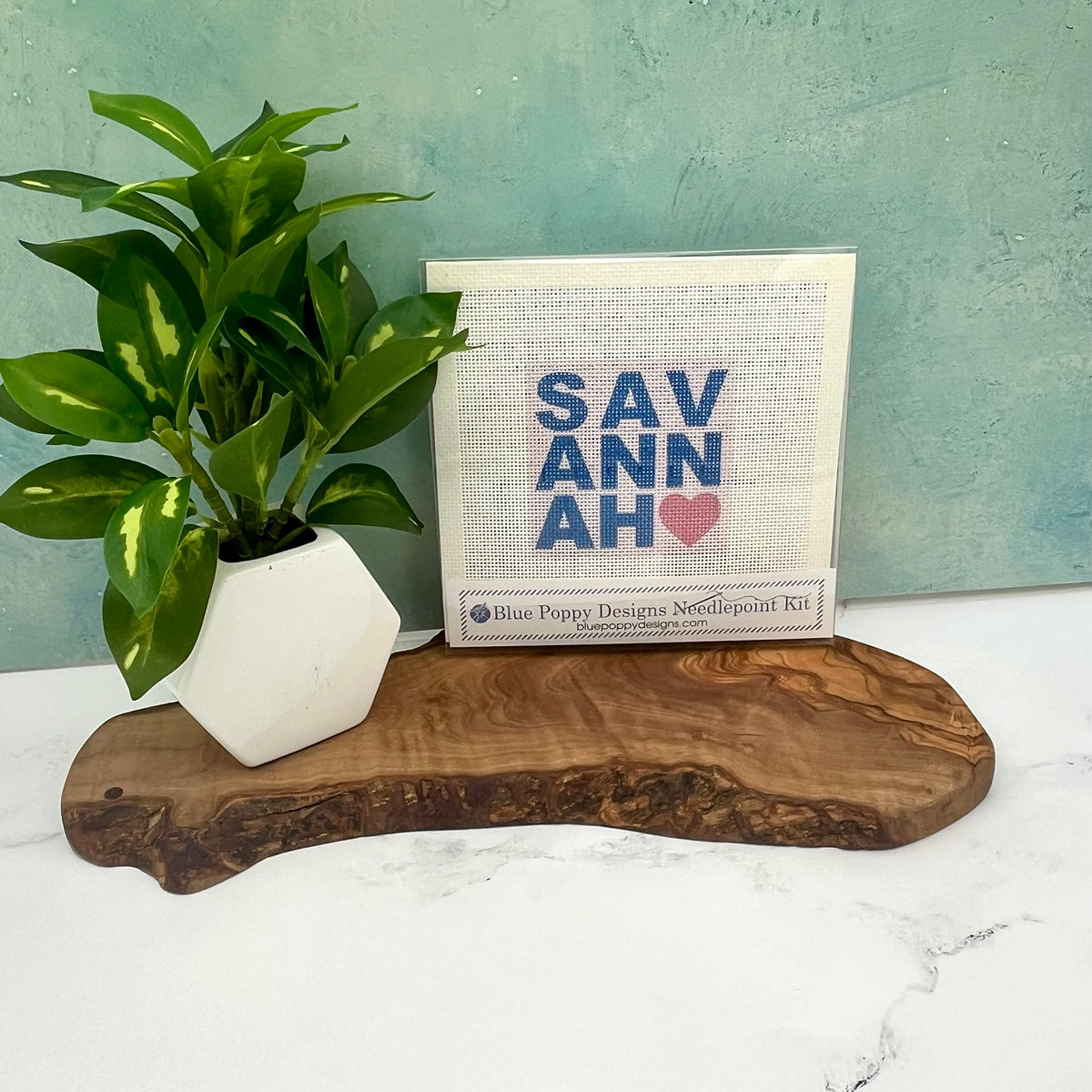 Savannah Heart Needlepoint Design