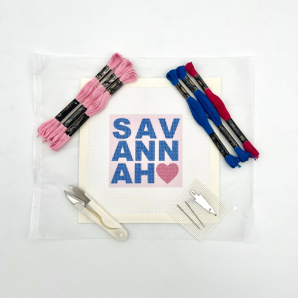Savannah Heart Needlepoint Design