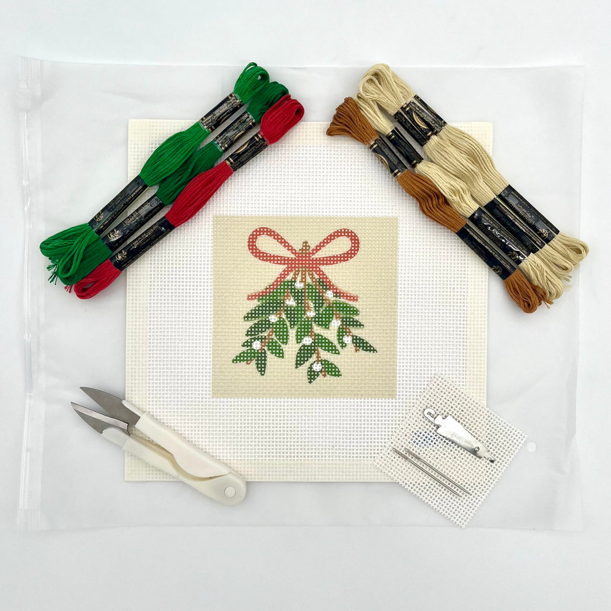 Mistletoe Needlepoint Design