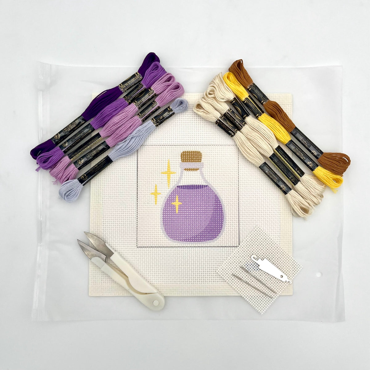 Halloween Purple Potion Needlepoint Design