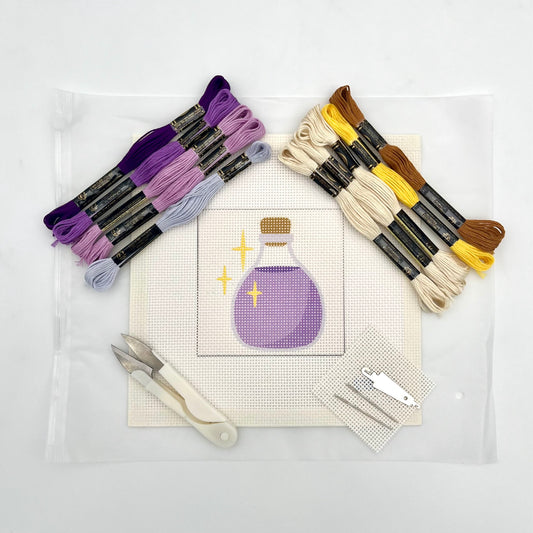 Halloween Purple Potion Needlepoint Design