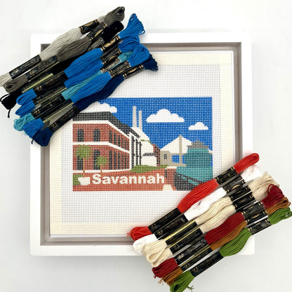 Plant Riverside Savannah Needlepoint Design