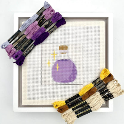 Halloween Purple Potion Needlepoint Design