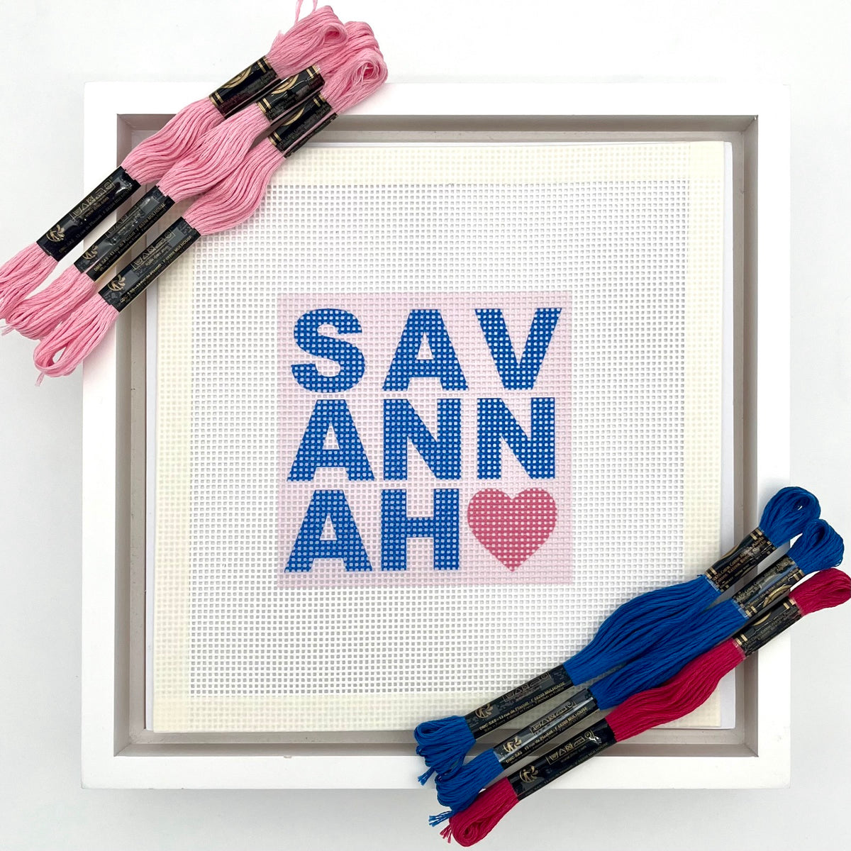 Savannah Heart Needlepoint Design