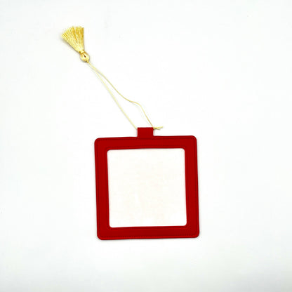 Vegan Leather 4x4 Ornaments