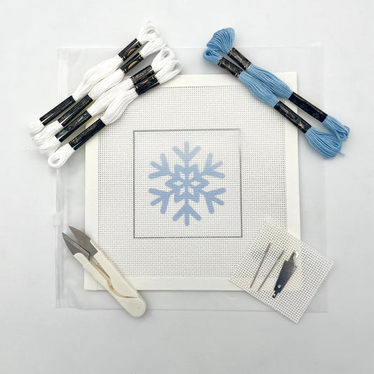 Simple Snowflake Needlepoint Design
