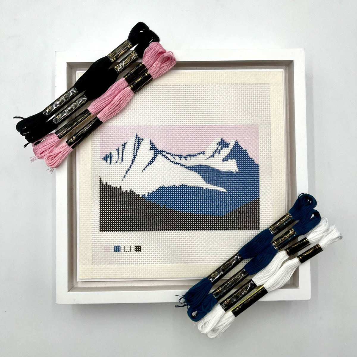 Glacier National Park Needlepoint Design Needlepoint Kit Blue Poppy Designs