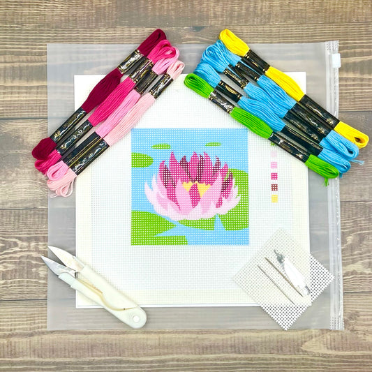 Water Lily Needlepoint Design