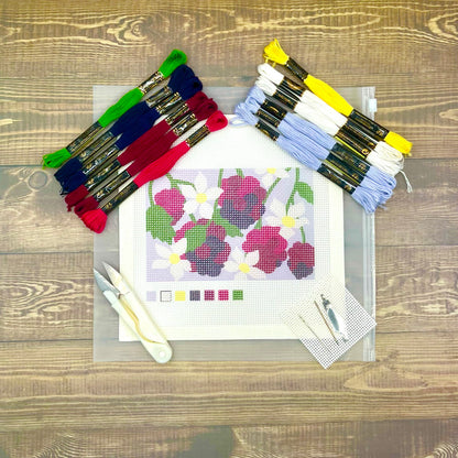 Blackberry Patch Needlepoint Design