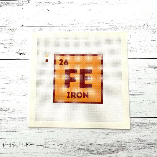Iron FE Needlepoint Design Needlepoint Kit Blue Poppy Designs
